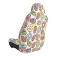 thumbnail image 2 of Wukai Glazed Donuts Full Set Car Seat Covers with Soft Padding Universal Auto Front Seats Protector and Cushion Mat, 2 of 5