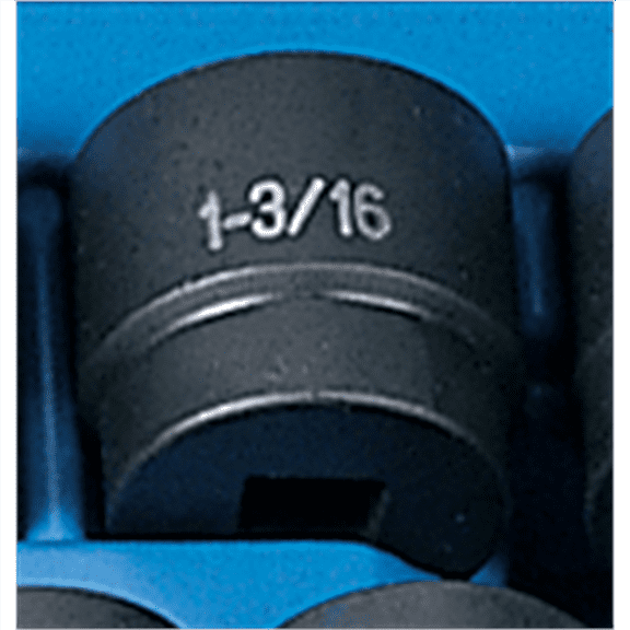 Grey Pneumatic 1/2" Drive x 1-3/16" Standard Socket