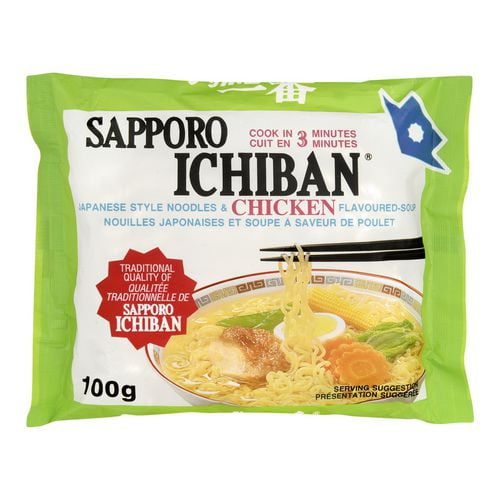Nouilles japonaises et soupe à saveur de poulet de Sapporo Ichiban SAPPORO NOUILLES PLAT POULET