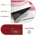 thumbnail image 6 of Round Rugs 5Ft, Red Ombre Waves Round Area Rug Washable Indoor Throw Carpet, Abstract Art Gradient Modern Soft Non Slip Circle Rug for Cabinet Bathroom Home Decor Aesthetic, 6 of 8