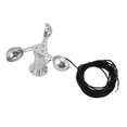 thumbnail image 2 of 3 Cup Wind Speed Anemometer, Wind Speed Sensor Anemometer Aluminium Alloy Meteorological Measurement Tool  For Meteorological Stations, 2 of 8
