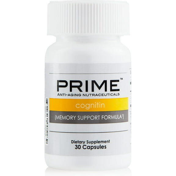 Prime Cognitin Memory Support Formula – Enhance Memory, Focus, Cognitive Performance & Brain Health – Support Normal Mental Activity & Circulation