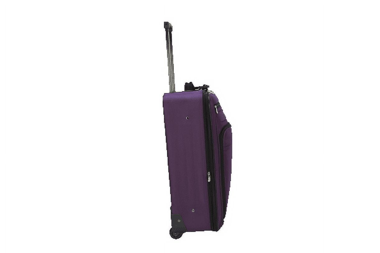 Protege 3 Piece Soft Side Luggage Travel Set including Suitcase, Duffel Bag, and Tote - Purple (Walmart Exclusive)
