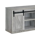 thumbnail image 2 of 48 Inch Farmhouse Wooden TV Console With 2 Sliding Barn Doors Gray - Saltoro Sherpi, 2 of 5