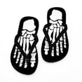 thumbnail image 4 of CafePress - Skeleton Feet Flip Flops - Flip Flops, Funny Thong Sandals, Beach Sandals, 4 of 5
