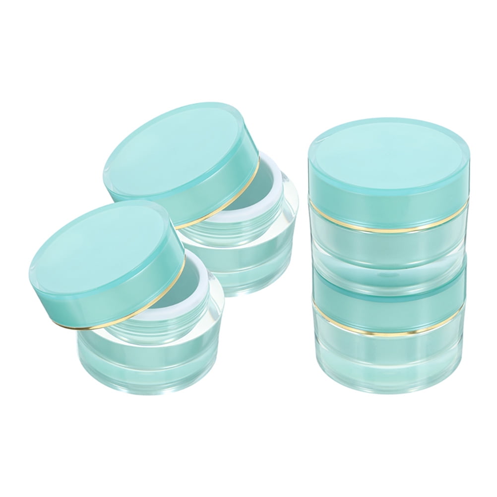 HOMEMAXS  4 Pcs Travel Containers Cream Storage Jar Toiletry Jars Blue