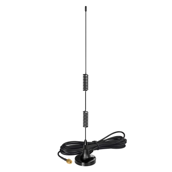 Antena BINGFU de doble banda VHF UHF con base magnética SMA macho