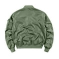thumbnail image 3 of NOLDARES Men's Winter Jackets Lightweight Softshell Bomber Jackets Fall Casual Cozy Coats Windbreaker(Green,4XL), 3 of 3