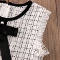 thumbnail image 5 of ZAXARRA Girls 2Pcs Outfit Turtleneck Long Sleeve Top + Plaid Bowknot Dress Set, 5 of 5