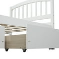 thumbnail image 6 of Anysun Twin Platform Bed - Wood Bed Frame with Two Storage Drawers - White, 6 of 8