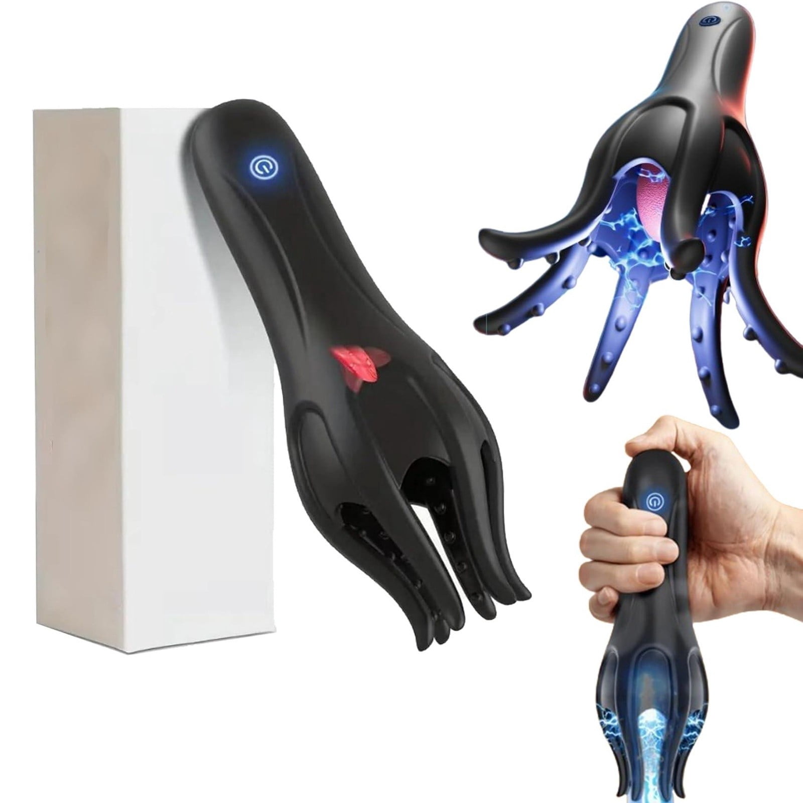 Newman Wave Therapy Pro Massager for Men 3Pack,Mansculpt Rechargeable Waterproof Handheld Massager,Multi Frequency Vibration,Ergonomic Silicone Wellness Device,Easy Clean Novelty Gift for Men 2025