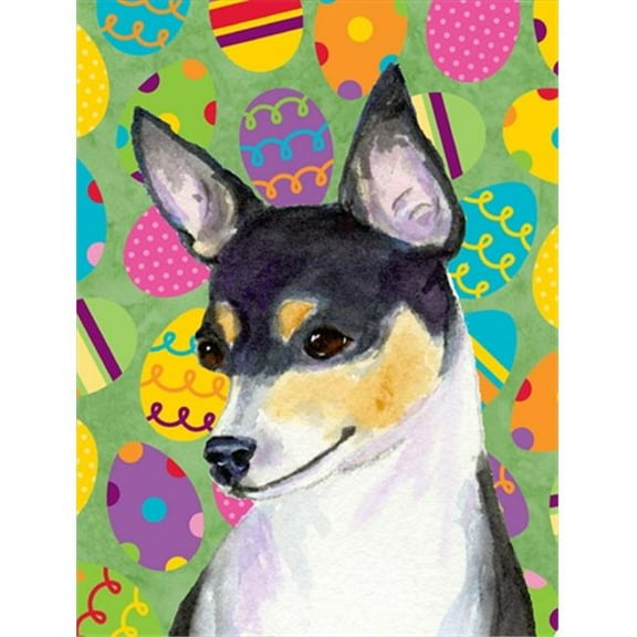 11 x 15 In. Chihuahua Easter Eggstravaganza Flag, Garden Size