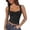 Black-#002, variant on Womens Sleeveless Crop Tank Top Pleated Sweetheart Neck Sexy Strappy Camisole Vacation Streetwear Slim Fit Trendy Crop Tops,Black S