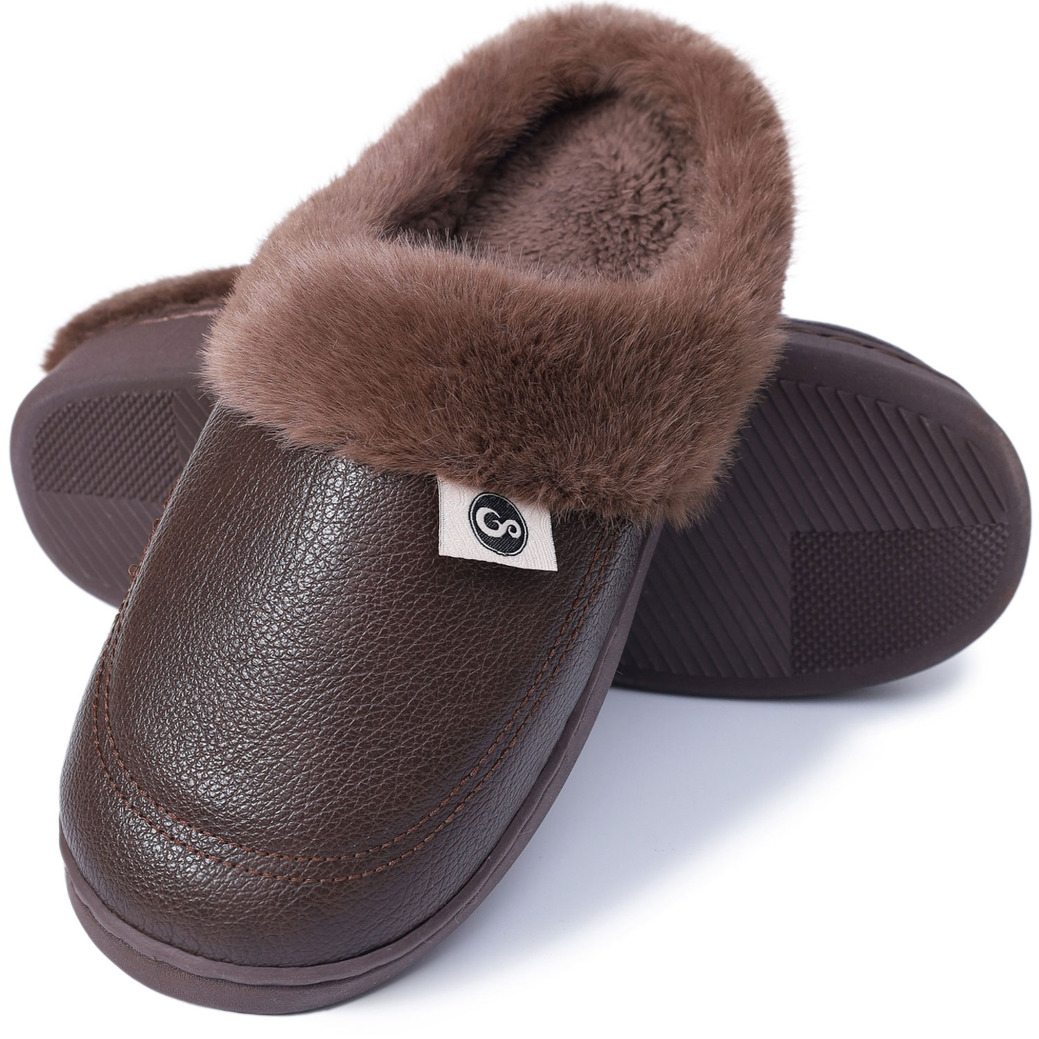 Ecetana Men's Warm Fuzzy House Slippers photo 7