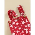 thumbnail image 5 of Bagilaanoe 4th of July Jumpsuit Shorts for Toddler Baby Girl Sleeveless Stars Romper Denim Overalls 6M 12M 18M 24M 3T 4T 5T 6T Kids Short Pants Independence Day Clothes, 5 of 7