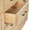 thumbnail image 6 of ARIEL Hepburn 72 Inch Double Rectangle Sink Bathroom Vanity With Carrara White Quartz Countertop 1.5 Inch Edge In Oak, 6 of 8