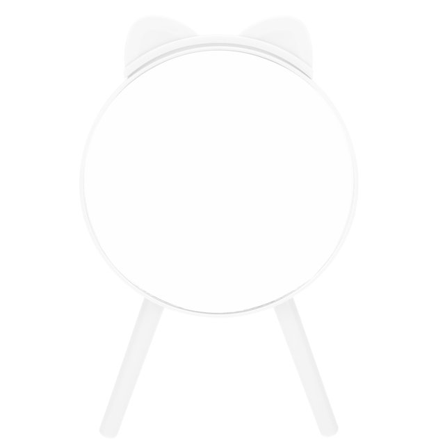 MasteelfCA 1pc Cat Ear Dorm Mirror Girl Makeup Mirror Decorative Tripod Based Mirror
