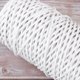 thumbnail image 4 of 1 Rollo 50M Largo Arte Floral Cuerda de alambre de hierro Flores Cuerda para envolver regalos Cuerda de jardinería Cuerda sinuosa Cuerda de unión de flores frescas para uso en tiendas (Blanco), 4 of 5