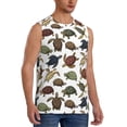 thumbnail image 2 of Balery Various Turtle Men's Sleeveless Muscle Shirts Workout Tank Top, Moisture Wicking, Odor Protection-X-Large, 2 of 8