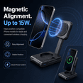 thumbnail image 5 of NIUTA® Wireless Charging Station for Apple Devices, 3 in 1 Foldable Magnetic Wireless Charger Stand for iPhone 16/15/14/13/12, Apple Watch and AirPods, Up to 15W with 20W USB-C Adapter, 5 of 7