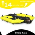 thumbnail image 6 of BUCKLOS Mountain Bike Pedals,MTB Flat Nylon Bicycle Pedal with Large Platform -Non-Slip Colorful Pedals for BMX/Commuter Bike 9/16"（Yellow+Black）, 6 of 6