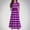 Purple, variant on USSUMA Teen Dresses Short Sleeve Crewneck Stripped Sundress Tunic Empire Waist Flower Girl Dresses Loose Fit Maxi Evening A-Line Dress Black 130