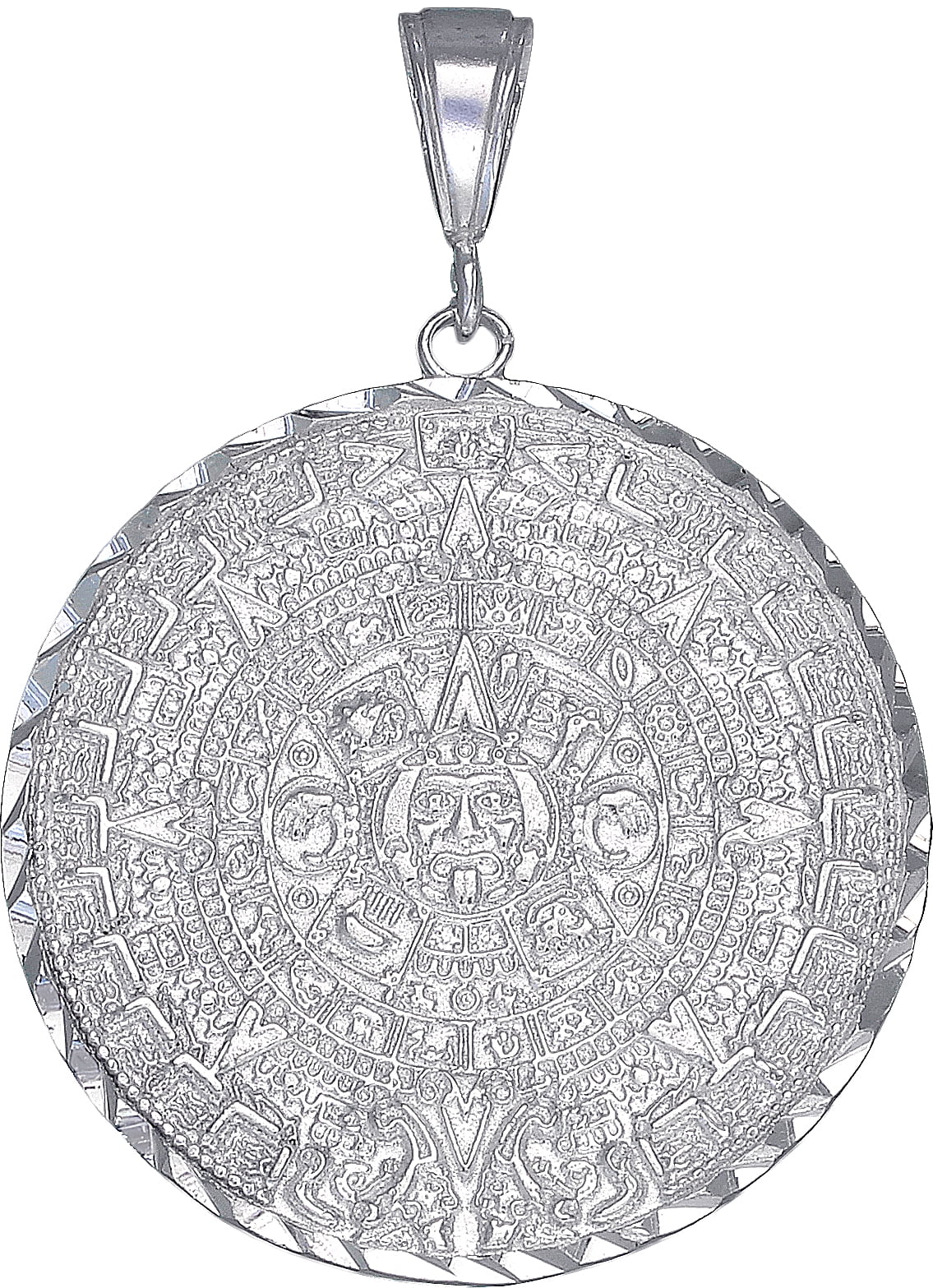 Sterling Silver Aztec Calendar Mayan 