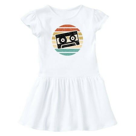 

Inktastic Vintage Cassette Tape Silhouette Gift Baby Girl Dress