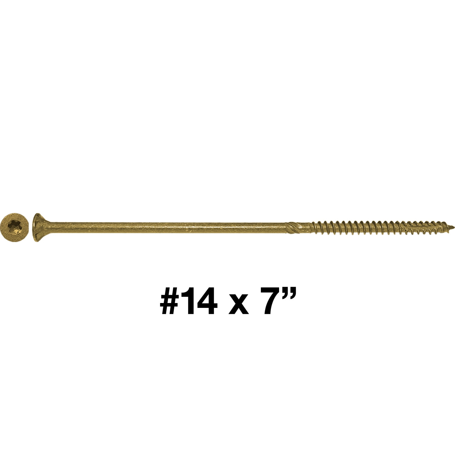 5 POUNDS - 430 Approx. Screw Count Multipurpose Torx/Star Drive Wood Screws #9 x 2 3/4 Gold Star Wood Screw Torx/Star Drive Head