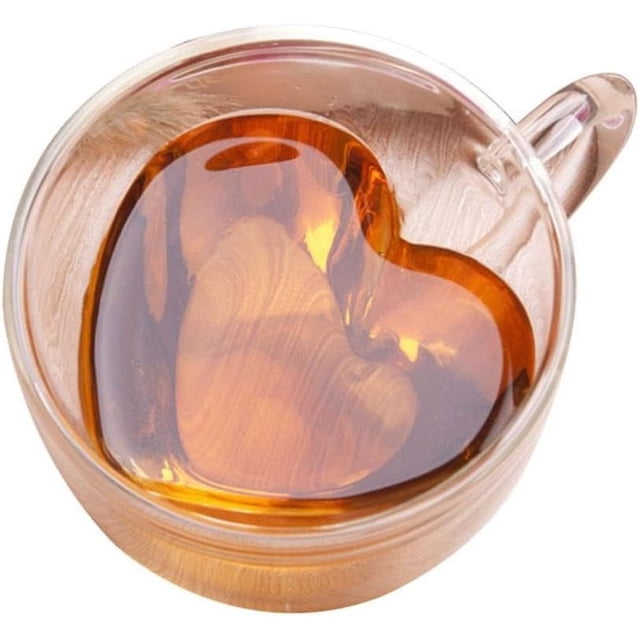 Juego de 2 Tazas Térmicas VITTORI Doble Pared Vidrio de Borosilicato 250ml