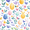 Purple Easter Eggs, variant on FORMRS Travel Umbrella Folding Auto Open Close Windproof Rain UV Protection, Cartoon Doughnuts