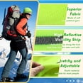 thumbnail image 2 of LAICAIW Bonnet de Sécurité Réfléchissant Tricoté Haute Visibilité pour Adulte Bonnet d'Hiver Néon avec Bande Réfléchissante, 2 of 6