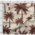 thumbnail image 3 of Soimoi Bird With Leaves Printed,Cuddle Minky Fabric, Sewing Fabric by The Yard 56 Inch Wide,Decorative Plush Soft Fabric, Baby Garments, Toys and Blankets, Brown, 3 of 5
