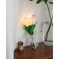 thumbnail image 4 of 15Pcs Tulip Artificial Flowers with LED Light, Real Touch Fake Tulips, Flower Lamp, Creative Gifts for Mom Girlfriend, Mother's Day Holiday Wedding Photography Aesthetic Home Decor, 4 of 6