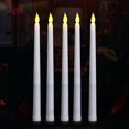 thumbnail image 4 of Cinco velas cónicas LED sin llama para fiestas de cumpleaños en el Centro de la Mesa, 4 of 5