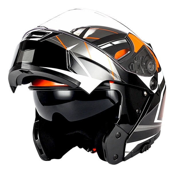 1Storm Motorcycle Modular Full Face Helmet Street Bike Flip up Dual