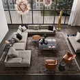 thumbnail image 3 of Italian Minimalist Living Room Modern Simple and Light Luxury Corner Cotton Linen Fabric Sofa My Lux Decor Round, 3 of 20