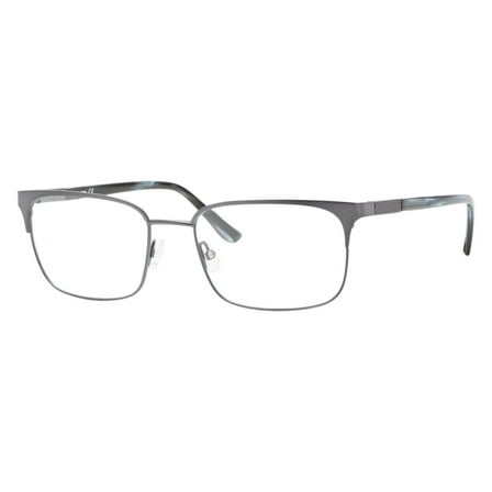 Claiborne 251 Full Rim Square Matte Gray Eyeglasses