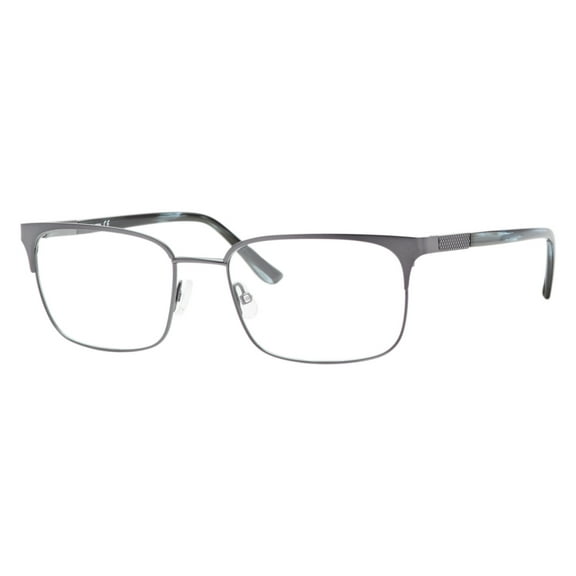 Claiborne 251 Full Rim Square Matte Gray Eyeglasses