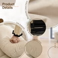 thumbnail image 3 of Korser Swivel Rocker Recliner Chair for Adults with Massage and Heat,Upholstered Manual Recliner with Side Pockets Glider Recliner for Living Room,Linen,Beige, 3 of 8