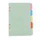 thumbnail image 5 of 5 piezas de papel Kraft Tabett planificador cuaderno divisor página de índice con 6 agujeros Multicolor, 5 of 9