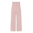 thumbnail image 5 of Pantalones Largos de Pierna Ancha de Algodón Y Lino Para Fregar, Sueltos, de Cintura Alta, de Color Sólido, Informales, A La Moda Para Mujer Odeerbi ODB-6, 5 of 5