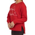 thumbnail image 3 of Royce Brand Women's Super Soft Holiday Themed Long Sleeve Sweatshirt (Red, S), 3 of 3