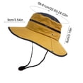 thumbnail image 3 of Outdoor Sun Hat Wide Brim Sun Protection Hat - Windproof Fisherman Hat Breathable Travel Hat, 3 of 6