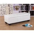 thumbnail image 2 of Mackenzie White 52-inch Storage Ottoman, 2 of 5