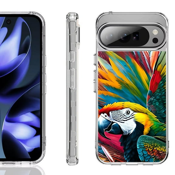 For Google Pixel 10 / 10 Pro Shockproof Phone Case, by OneToughShield - Macaw