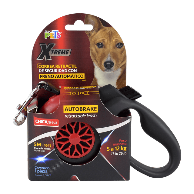 Fancy Pets Xtream Correa Retráctil de Seguridad con Autobrake Tamaño Chico para Perro Fancy Pets FL9041