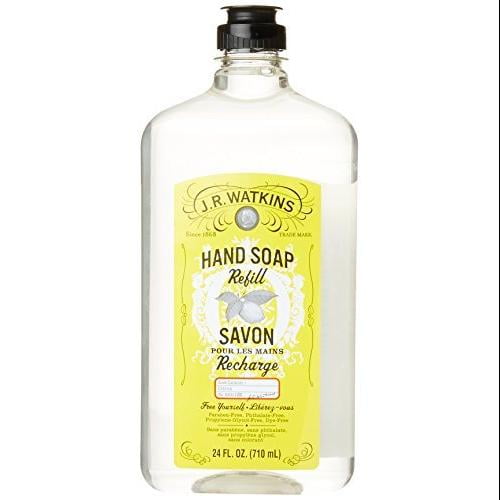 J.R. Watkins Liquid Hand Soap Refill, Lemon, 24 Fluid Ounce