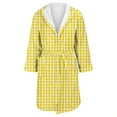 thumbnail image 4 of Women's Fleece Plush Robe Long Warm Plush Bathrobe Loungewear Jacket Printed Comfort Robe, 4 of 5