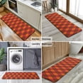 thumbnail image 6 of Red and Orange Argyle Pattern Kitchen Rug Mat,Kitchen Runner Rugs Non Skid Washable,Decorative Kitchen Floor Mats for Kitchen,Sink,Laundry,17"x47.2", 6 of 7